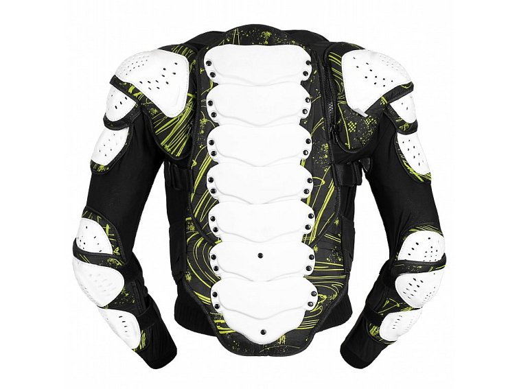 Chránič těla TXR Armor černo-bílo-fluo žlutý