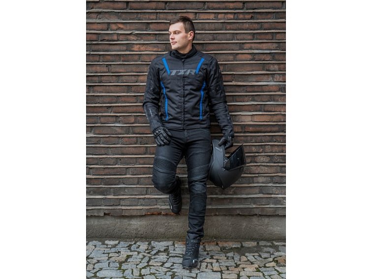 Bunda na motorku TXR Gunner černo-modrá