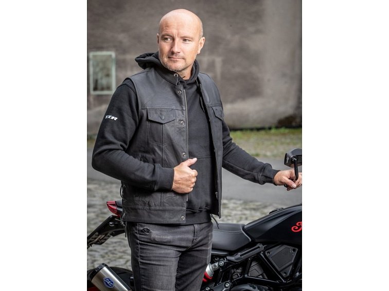 Kožená vesta na motorku TXR Bandit 2