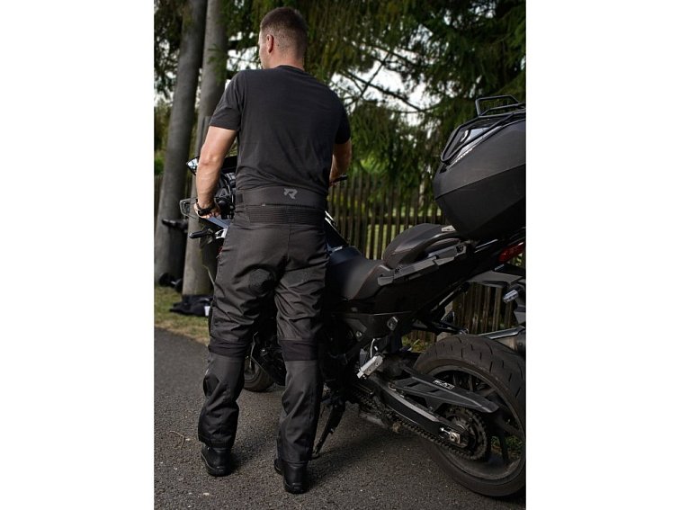 Prodloužené kalhoty na motorku TXR Rival černé