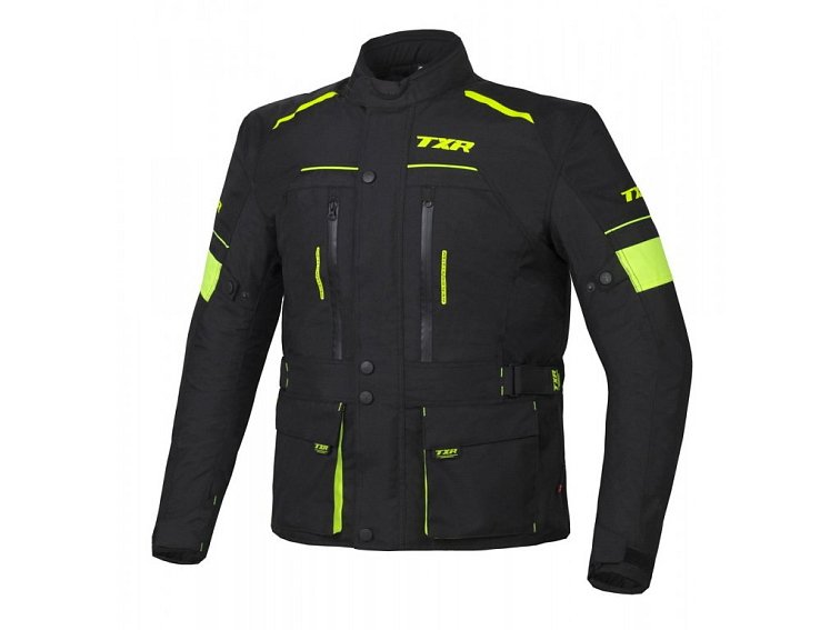Bunda na motorku TXR Visper černo-fluo žlutá