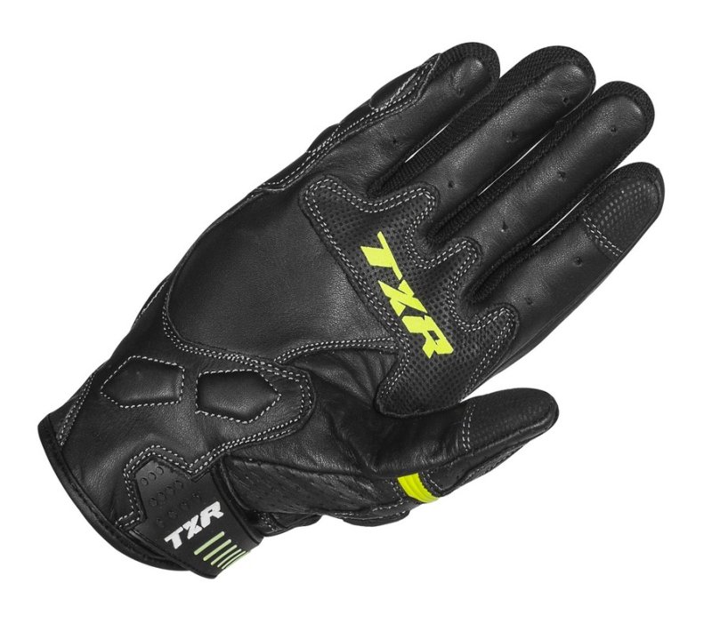 Rukavice na motorku TXR Hyper černo-fluo žluté – foto 2