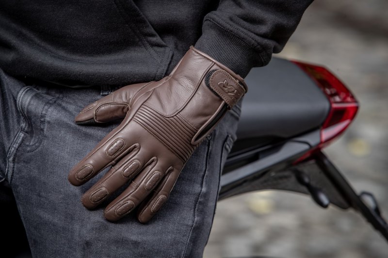 Rukavice na motorku TXR Ranger tmavě hnědé – foto 3