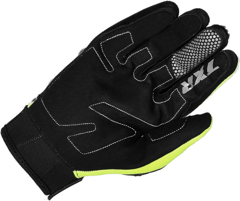 Rukavice na motorku TXR Rush černo-fluo žluté – foto 2