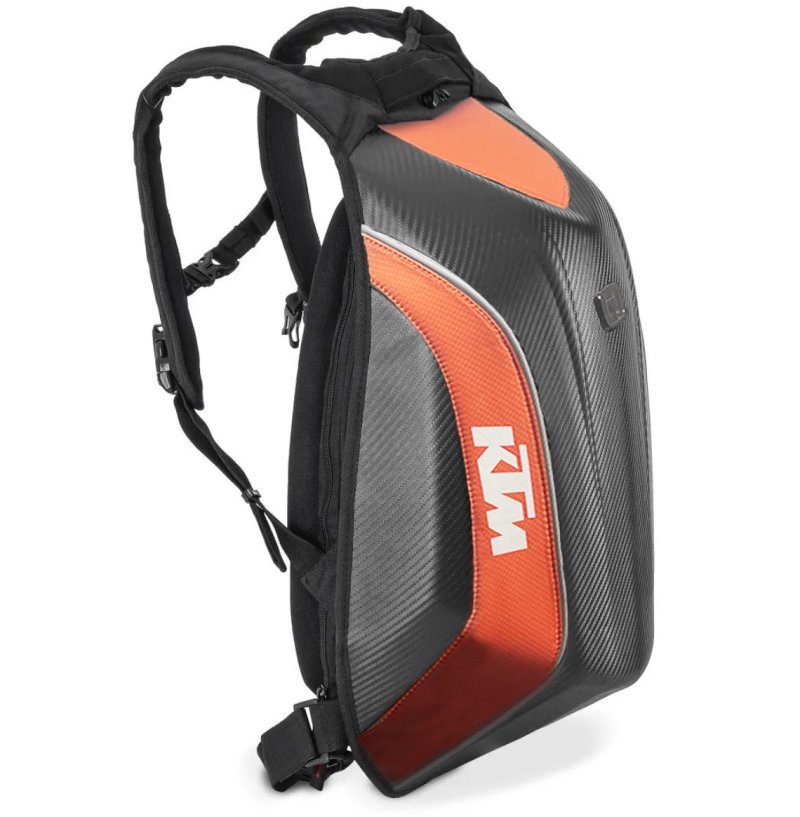Skořepinový batoh na motorku KTM