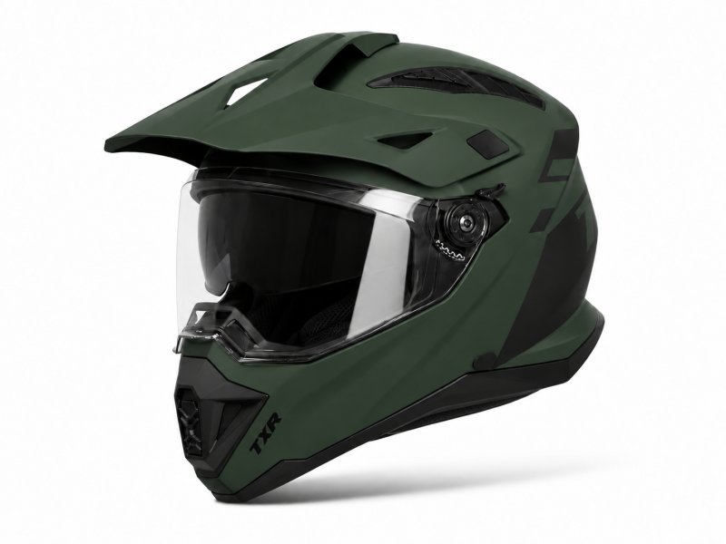 Enduro přilba TXR Explorer khaki matná