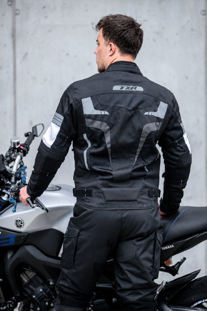 Bunda na motorku TXR Alpine černo-bílo-šedá – foto 6