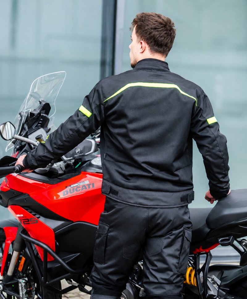 Bunda na motorku TXR Breeze černo-fluo žlutá – foto 6