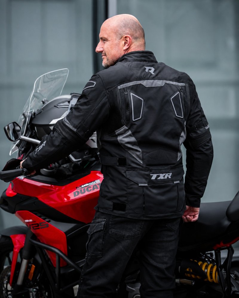 Bunda na motorku TXR Compass černo-šedá – foto 8