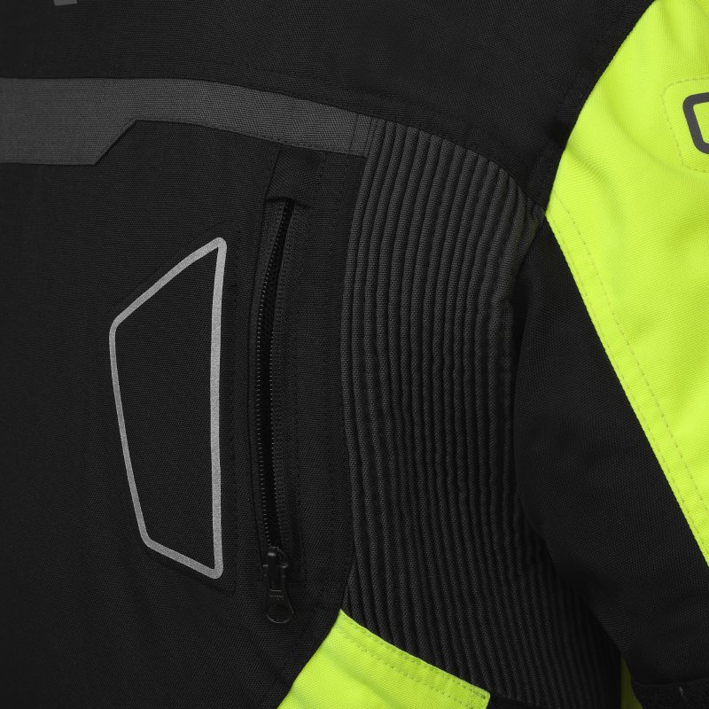 Bunda na motorku TXR Compass černo-šedo-fluo žlutá – foto 6