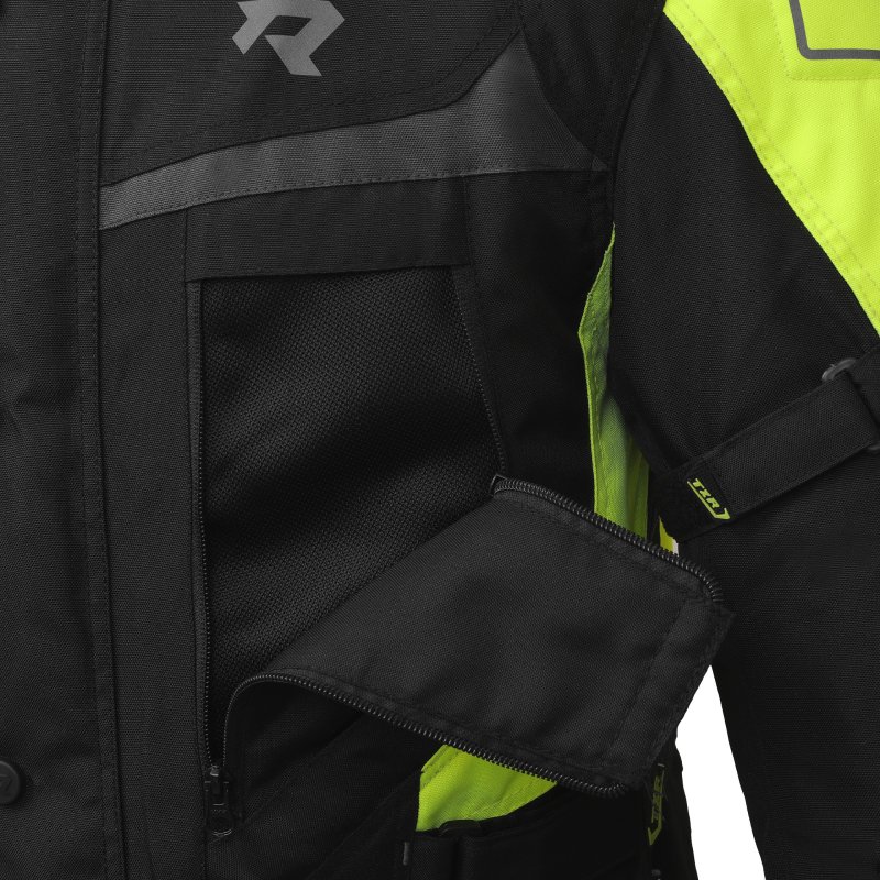 Bunda na motorku TXR Compass černo-šedo-fluo žlutá – foto 4