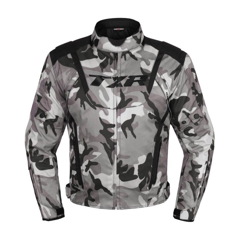 Bunda na motorku TXR Gunner Camo šedá – foto 3