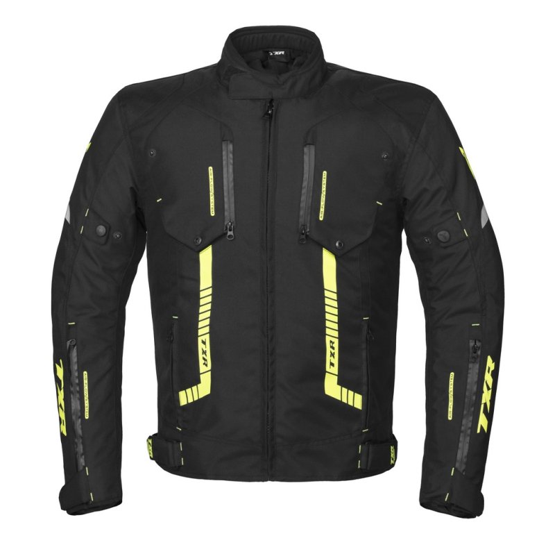 Bunda na motorku TXR Spike černo-fluo žlutá – foto 2