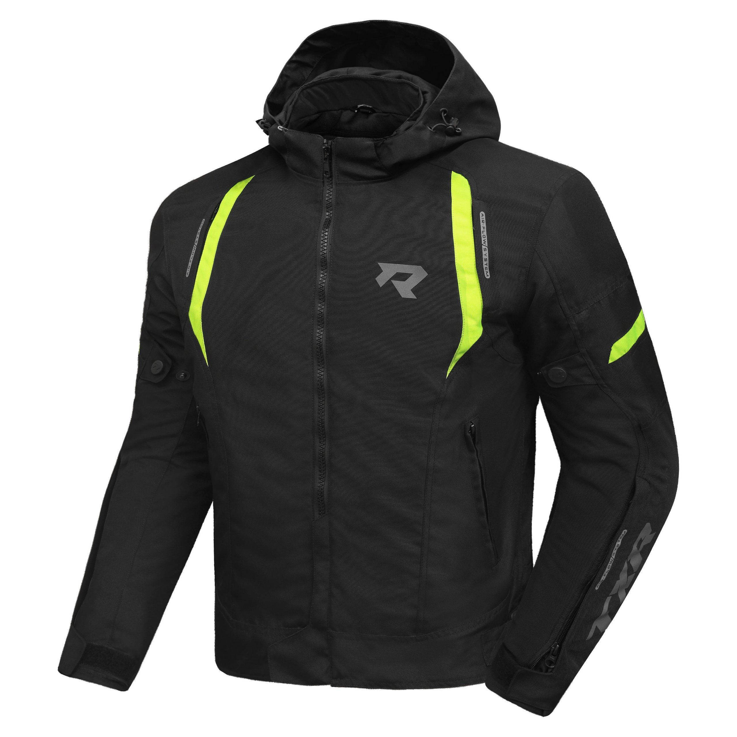 Bunda na motorku TXR Striker černo-fluo-žlutá