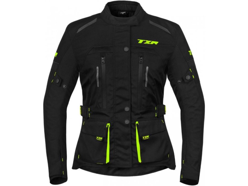 Dámská bunda na motorku TXR Visper černo-fluo žlutá – foto 2
