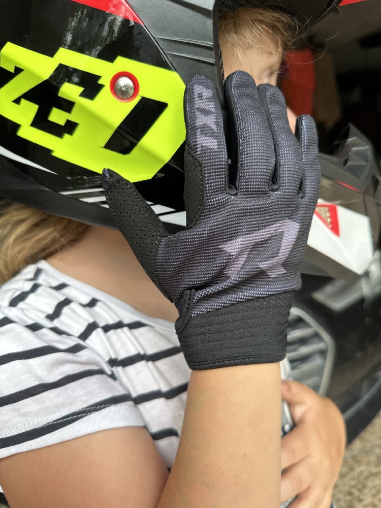 Dětské rukavice na motorku TXR Lite černo-šedé – foto 6