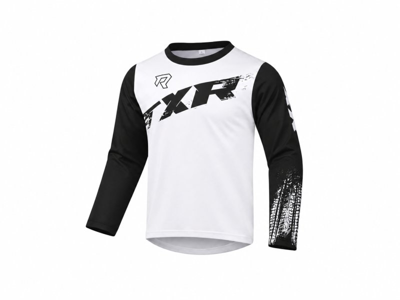 Dětský motokrosový dres TXR Pulse bílo-černý