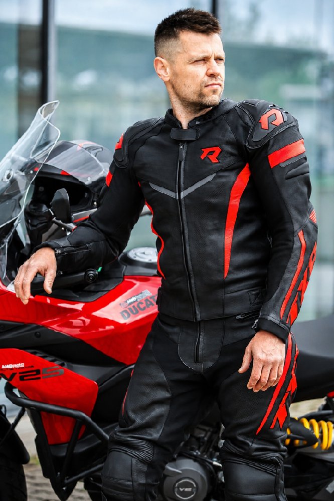 Kombinéza na motorku TXR GP1 černo-červená – foto 13