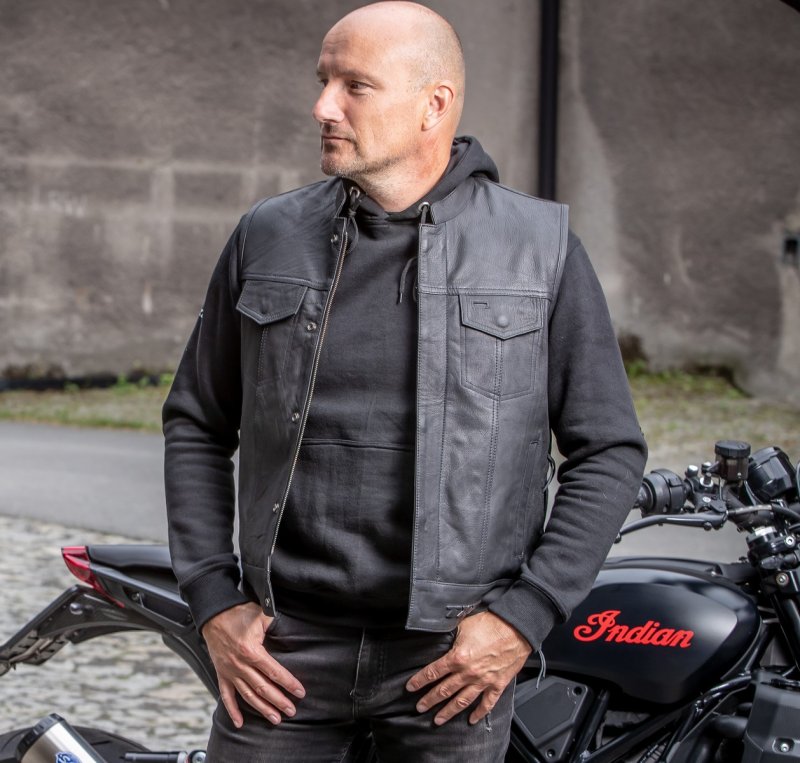 Kožená vesta na motorku TXR Bandit 2 – foto 6