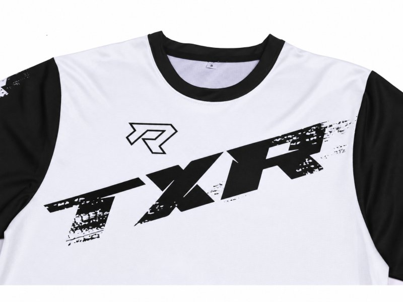 Motokrosový dres TXR Pulse bílo-černý – foto 4