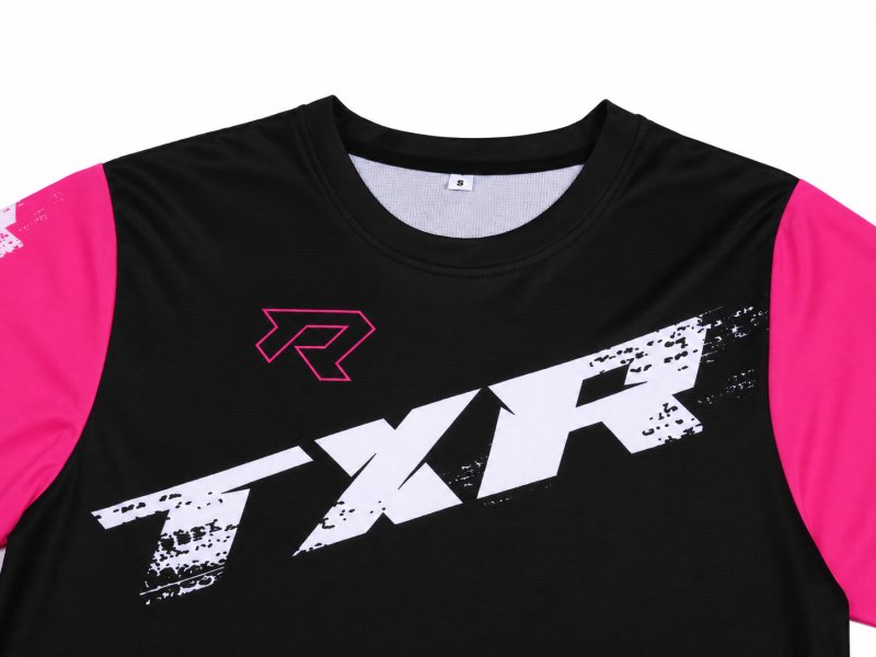 Motokrosový dres TXR Pulse černo-růžový – foto 4