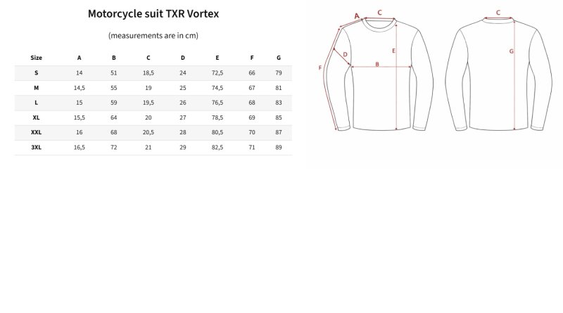 Motokrosový dres TXR Vortex černo-červený – foto 10