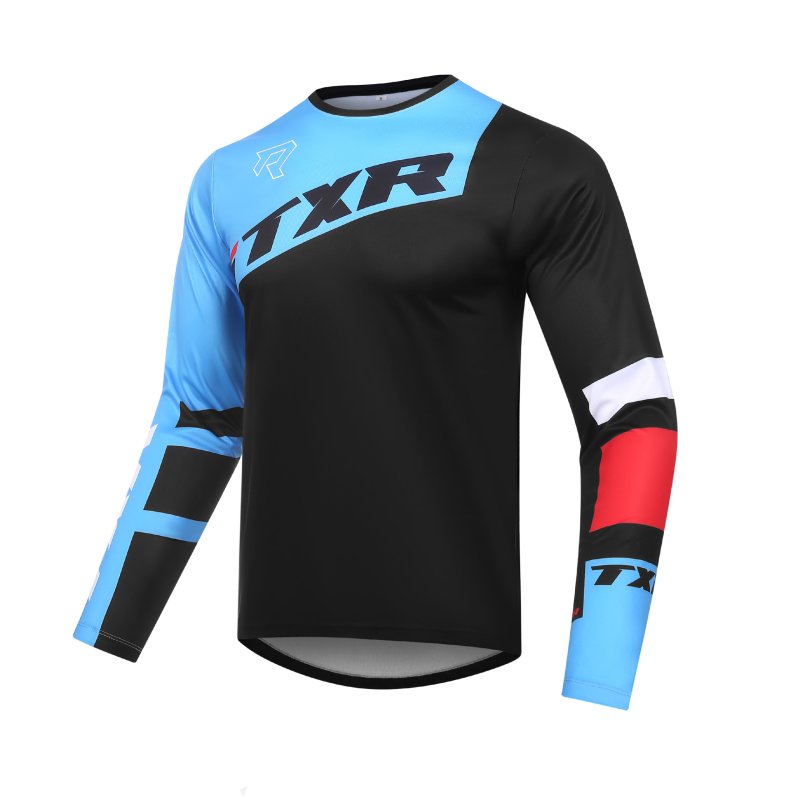 Motokrosový dres TXR Vortex černo-modrý