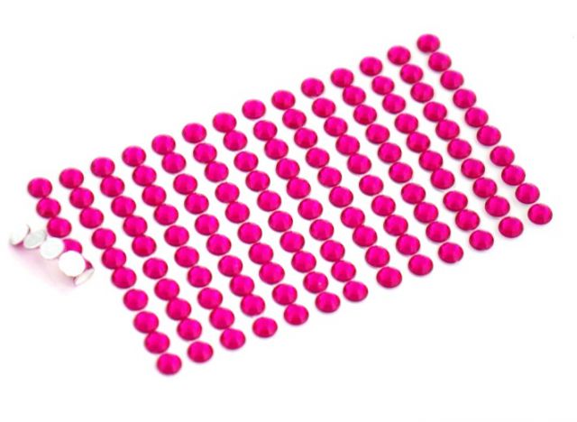Kamínky nalepovací purpurová - 6mm ( 260ks )