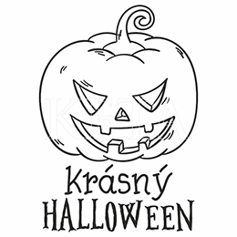KRÁSNÝ HALLOWEEN - gumové razítko