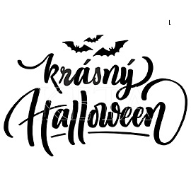 KRÁSNÝ HALLOWEEN - gumové razítko