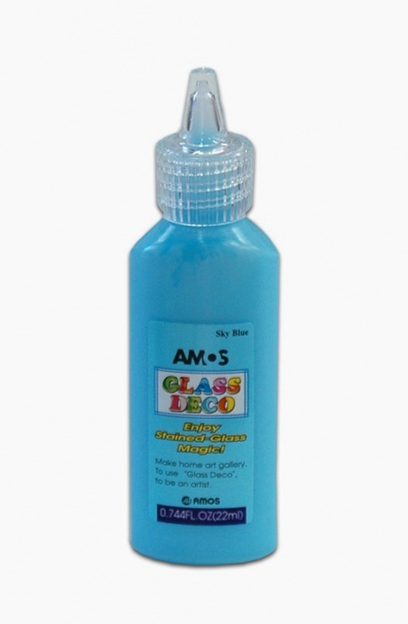 Barva na sklo světle modrá - 22ml
