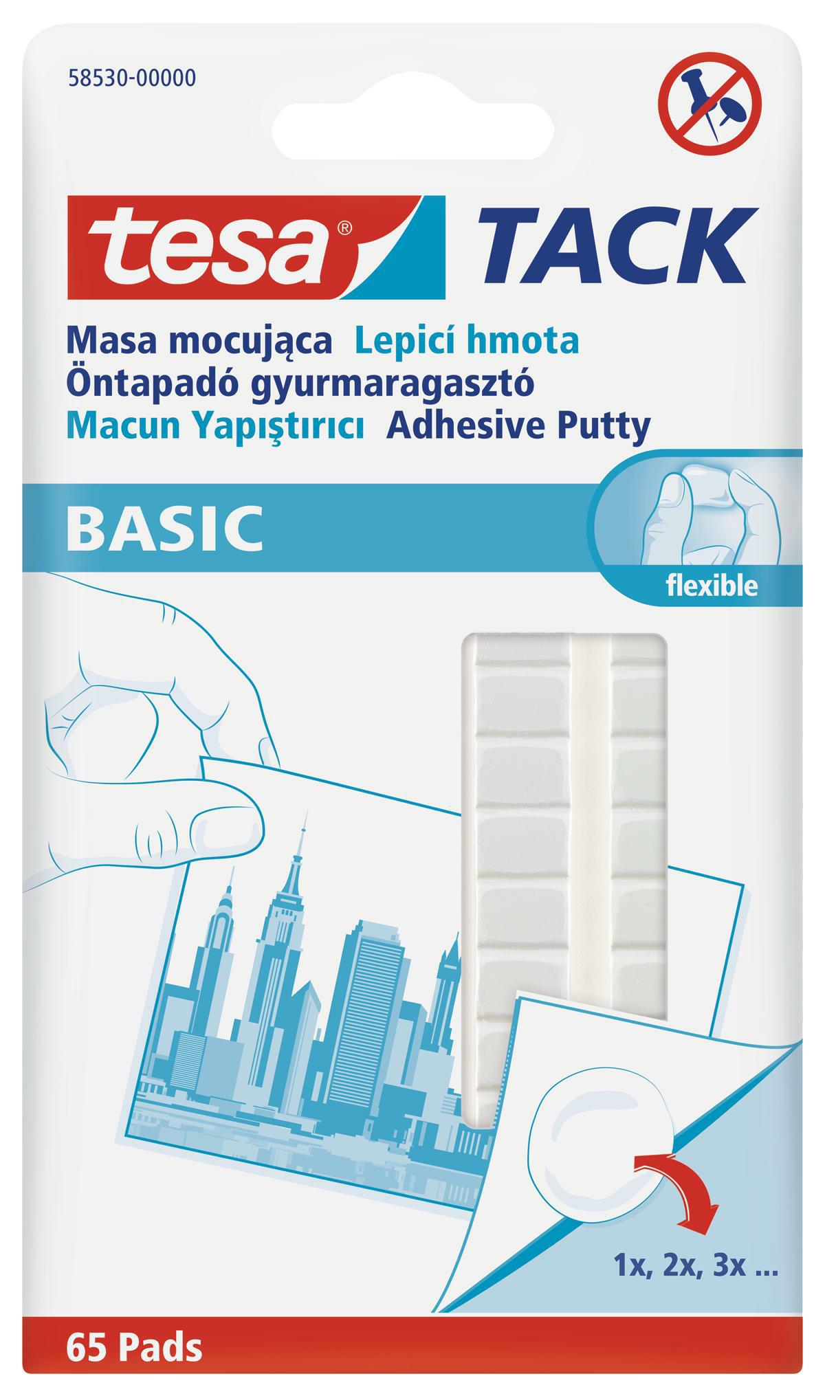 Lepicí čtverečky oboustranné - bílé ( 65 ks )