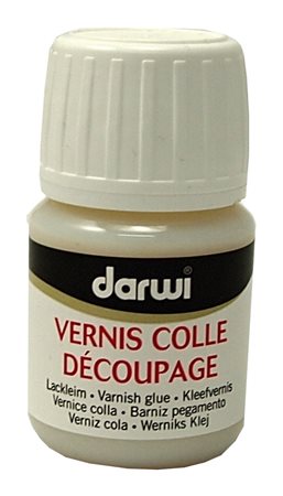 Lepidlo s lakem na decoupage Darwi - 30ml