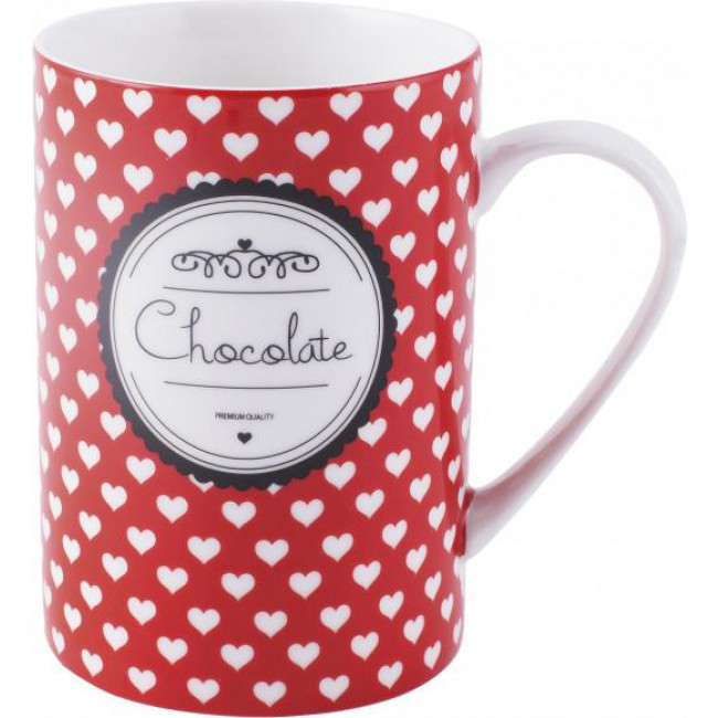 Porcelánový hrnek Hearts Tall Chocolate
