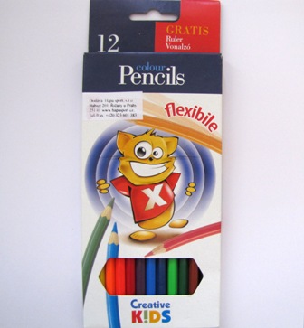Pružné pastelky - 12kusů