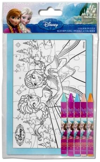 Puzzle vybarvovací FROZEN Ledové království