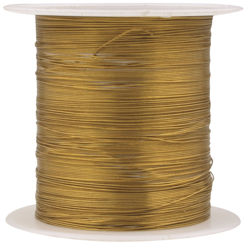 Dekorační drát 0,3mm x 20m ( zlatý ) 1+1 ZDARMA