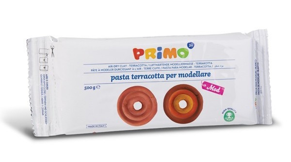 Samotvrdnoucí modelovací hmota PRIMO 500g terakota