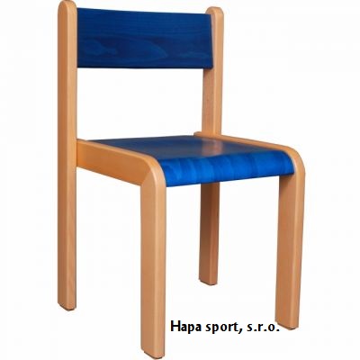 Školní dětská židle polo-mořená modrá ( vel. 42,46cm )