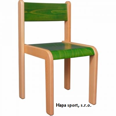 Školní dětská židle polo-mořená zelená ( velikost : 26,30,34,38cm )