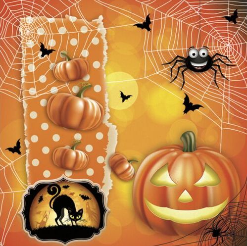 Ubrousek - Halloween 33x33 cm