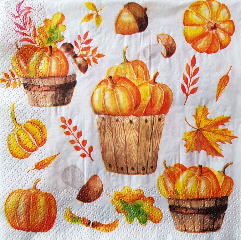 Ubrousek - podzimní mix 33x33 cm