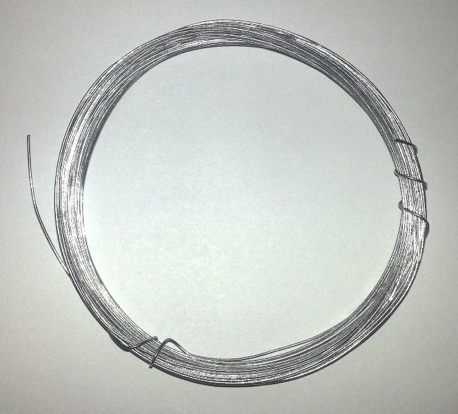 Vázací drát stříbrný ( 0,6mm x 10m )