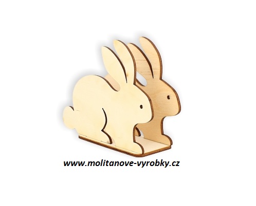 Velikonoční stojánek na ubrousek - zajíček