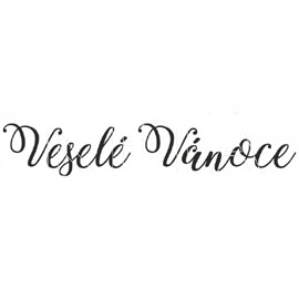 Veselé Vánoce - gumové razítko