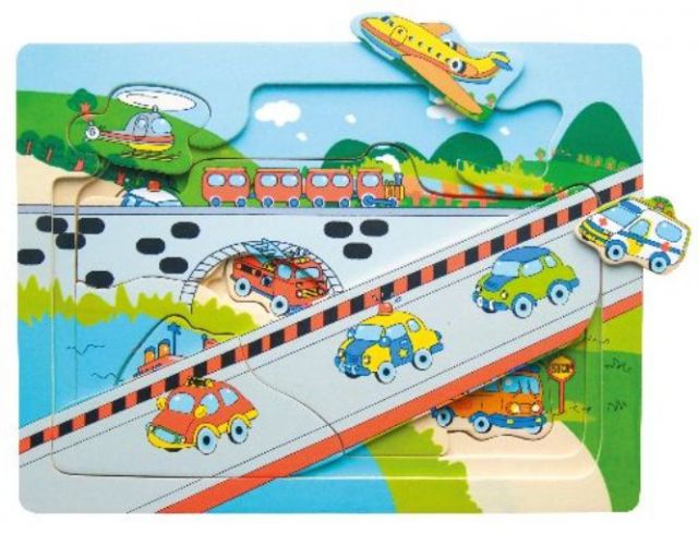 Deskové multi puzzle dřevěné - doprava