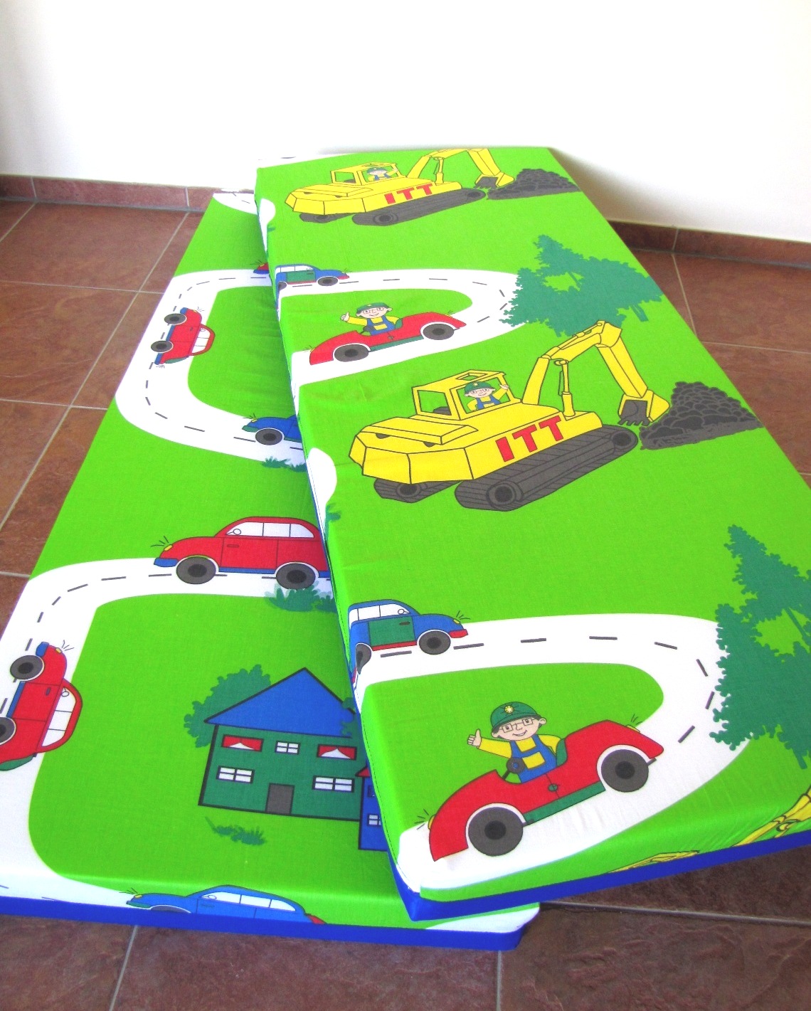Dětské molitanové lehátko - Dandy ( 140 x 60 x 7cm ) silnice