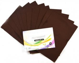 Filc - hnědý A4 ( 10ks v balení ) 180g
