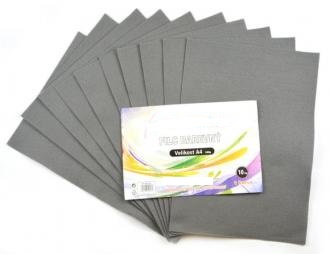 Filc - šedý A4 ( 10ks v balení ) 180g