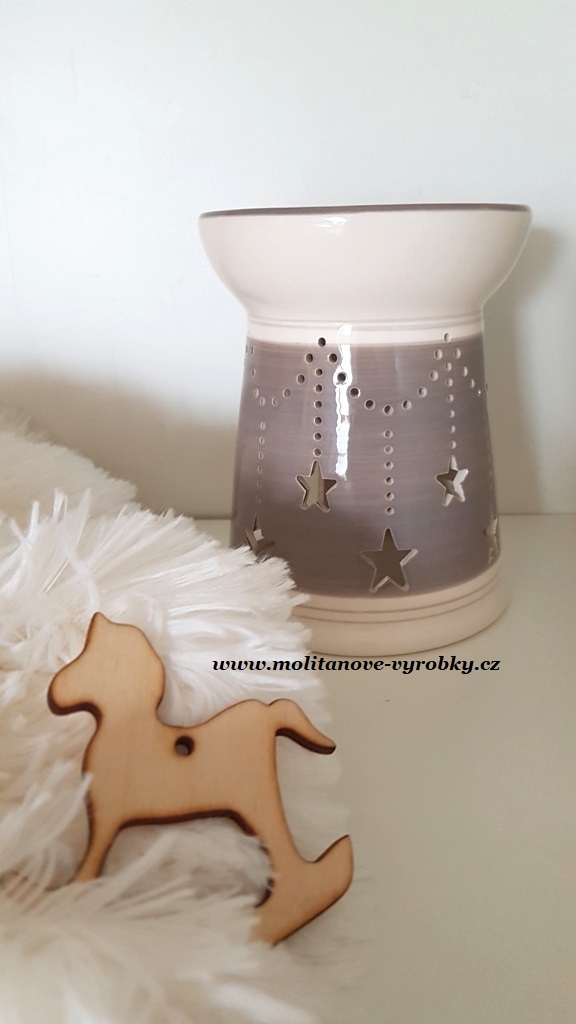 Aromalampa keramická hvězdy - 15 cm